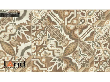 RAMBLA RANDOM - Technical porcelain flooring with encaustic effect by land porcelanico - view 2